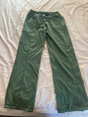 Straight-Leg Utility Pants in Forest Green